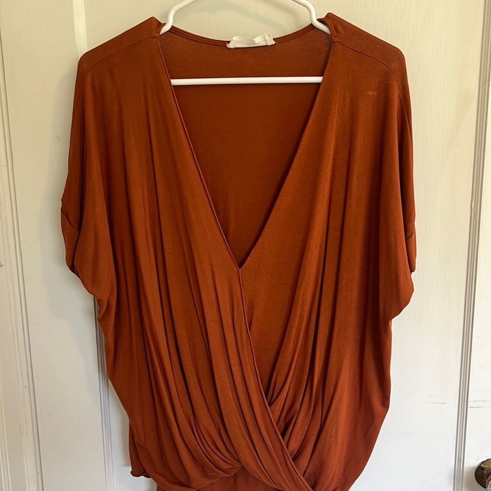 Orange blouse